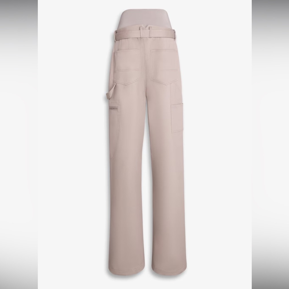 Alaia Cargo pants Stretch Cotton Garbadine Tan FR40 US8 NWT - Picture 5 of 7